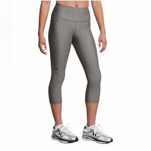 Under Armour Women's HeatGear Armour Hi-Rise Capri Tights Color- Charcoal